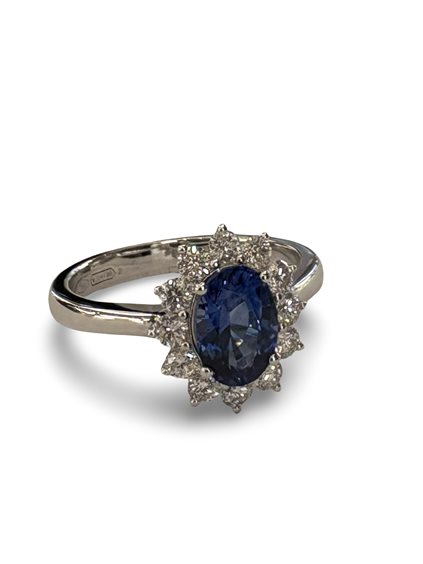 Anello Soranzo Gioielli Donna Pietre Preziose in Oro bianco Zaffiro blu 1.52 Ct BCO10464977 - BCO10464977